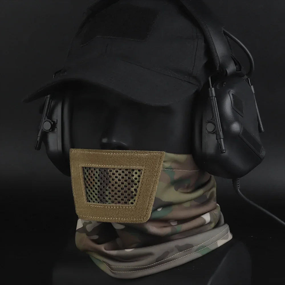 Tactical Half Face Mask Knight Mask Windproof Breathable Face Headgear for Hiking Cycling Wargame Shooting Hunting Accessories