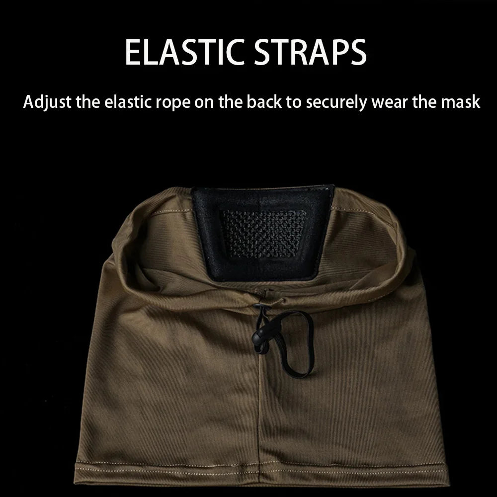 Tactical Half Face Mask Knight Mask Windproof Breathable Face Headgear for Hiking Cycling Wargame Shooting Hunting Accessories