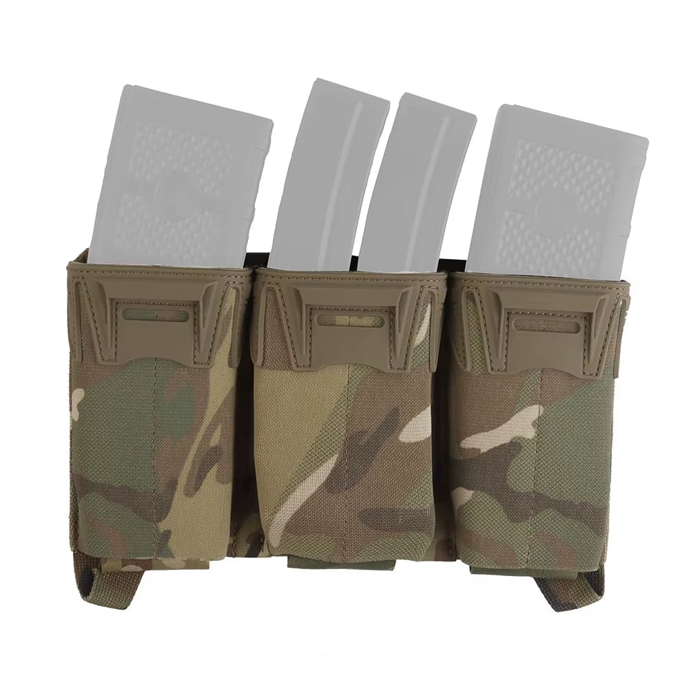 Camo Sub - Zero Style Plate Carrier Airsoft Hunting Tactical Vest with Multicaliber 9MM 6Pcs Long Mag/5.56 Triple Magazine Pouch - SignalAndSteel