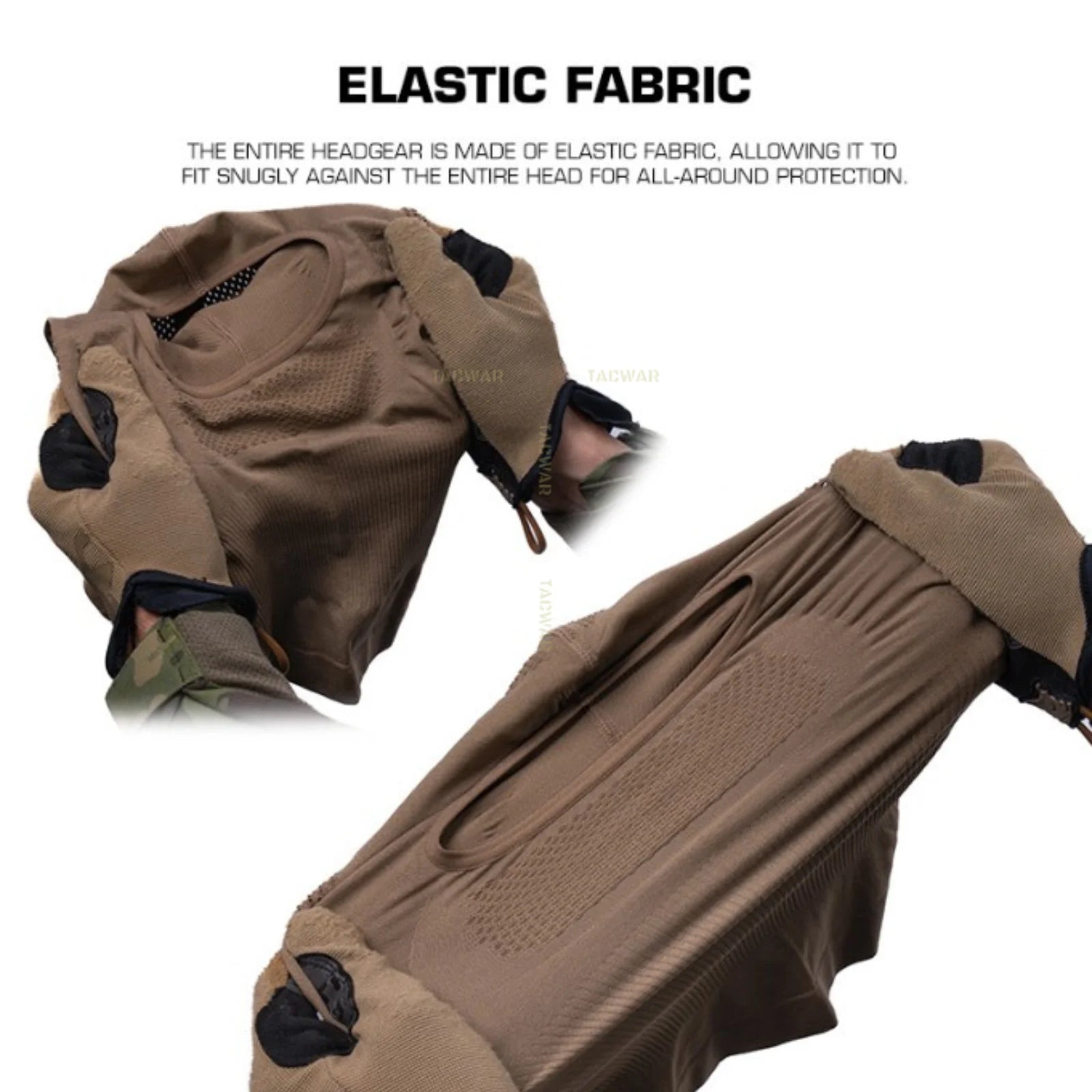 Airsoft Balaclava Headgear with Steel Mesh Mask, Elastic Breathable Tactical Full Face Mask for Hunting Sport Cycling