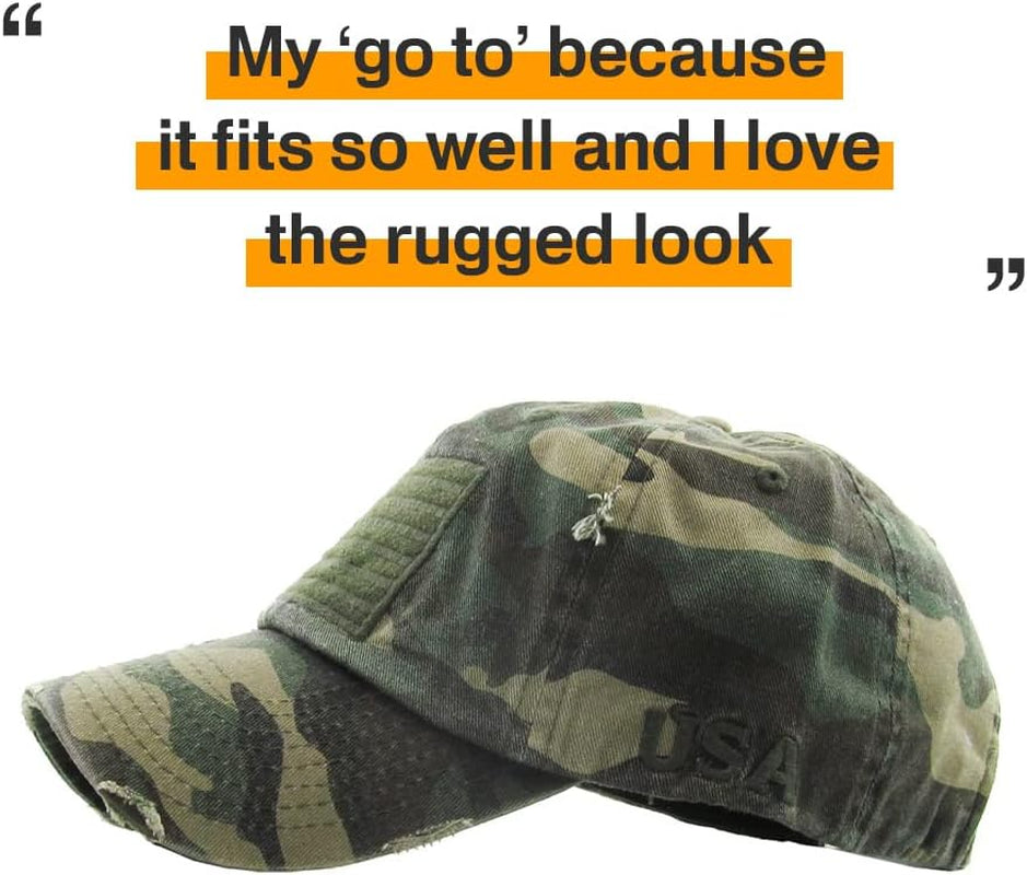 Vintage Distressed Baseball Cap - USA Military Thin Blue Line & Thin Red Line, Unisex Adjustable Dad Hat