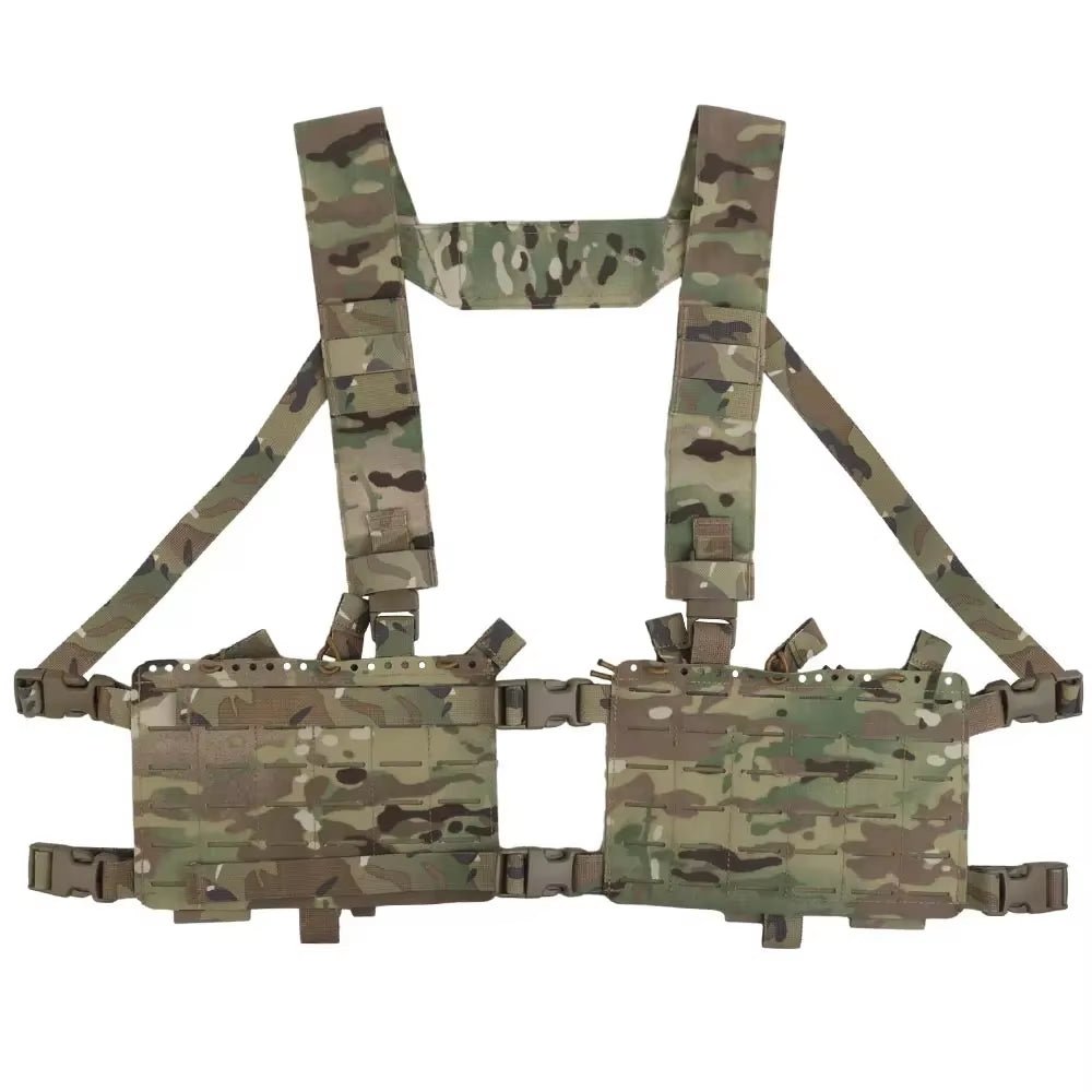 Signal & Steel Alpha Modular Chest Rig Kit – Tactical MOLLE Chest Rig with Expansion Backpack - SignalAndSteel