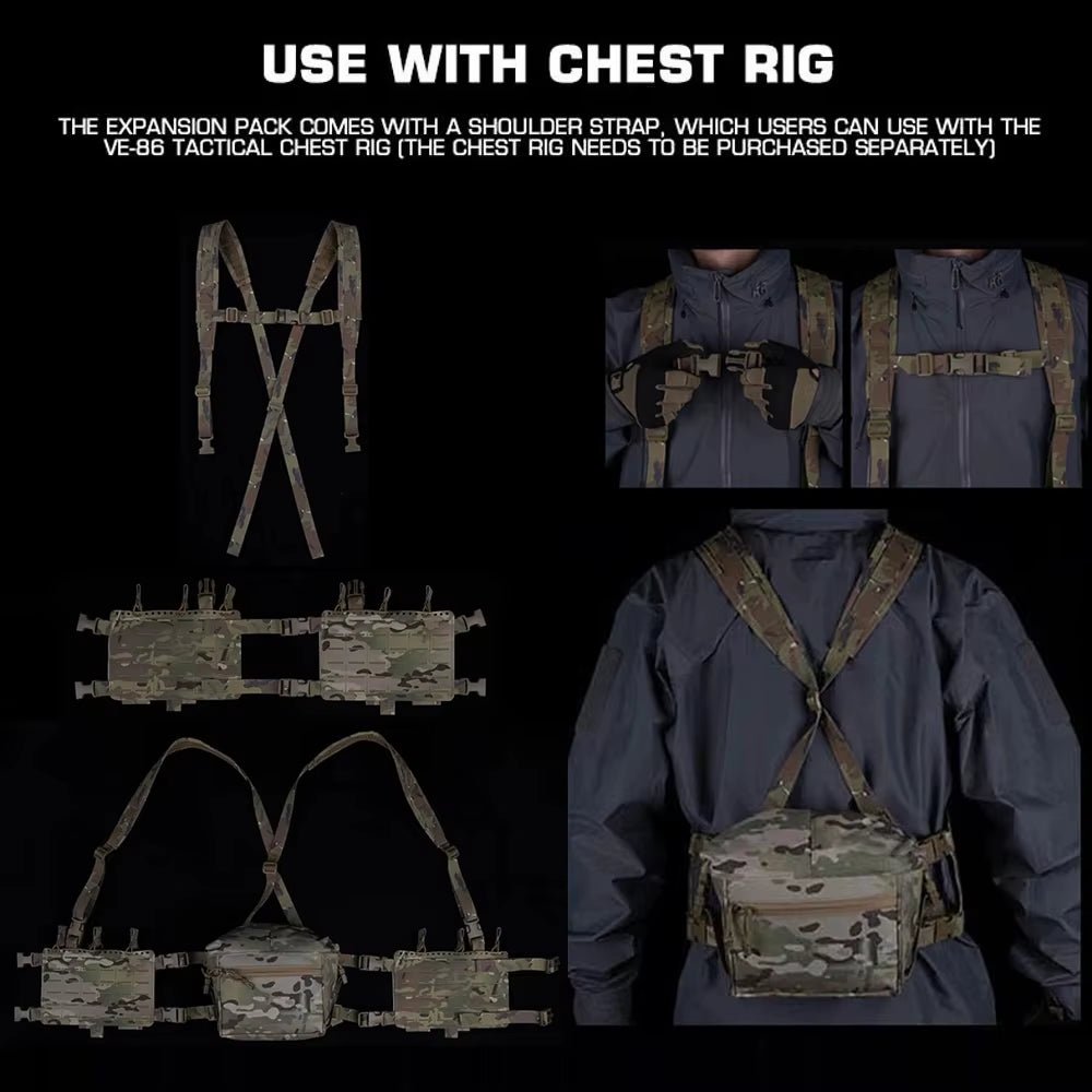 Signal & Steel Alpha Modular Chest Rig Kit – Tactical MOLLE Chest Rig ...