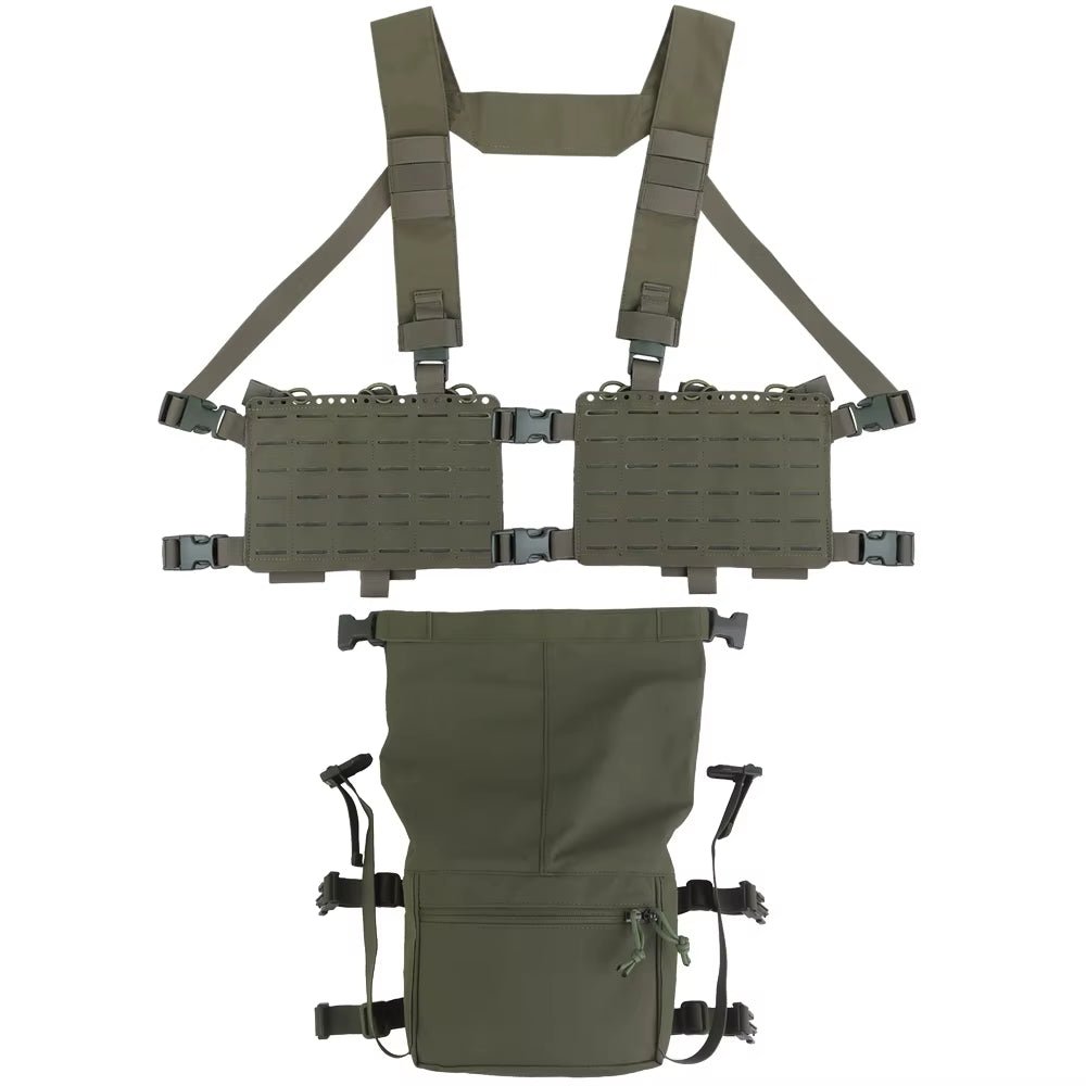 Signal & Steel Alpha Modular Chest Rig Kit – Tactical MOLLE Chest Rig with Expansion Backpack - SignalAndSteel