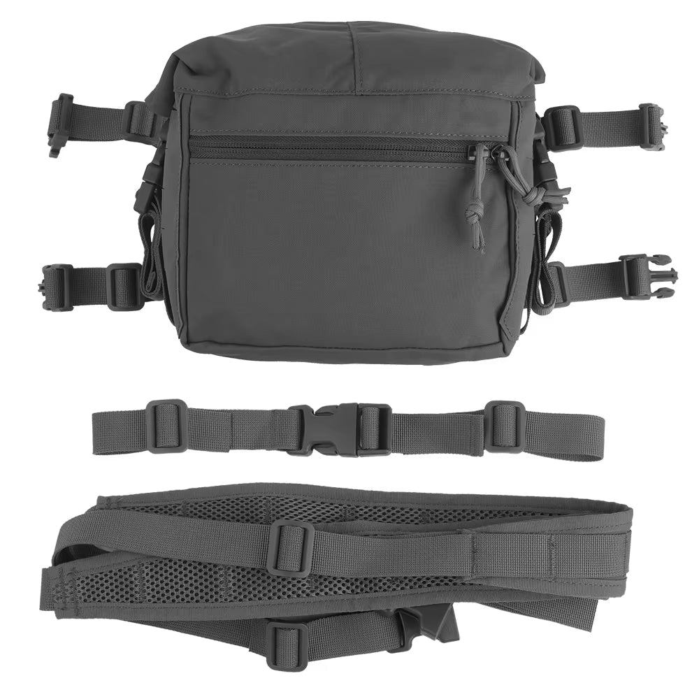 Signal & Steel Alpha Modular Chest Rig Kit – Tactical MOLLE Chest Rig with Expansion Backpack - SignalAndSteel