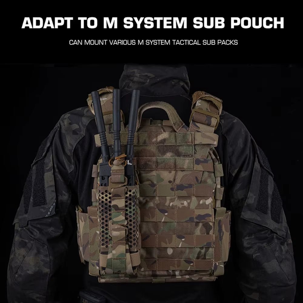 Signal & Steel ARC Universal Radio Pouch – MOLLE Walkie - Talkie Holder for Chest Rigs & Plate Carriers - SignalAndSteel