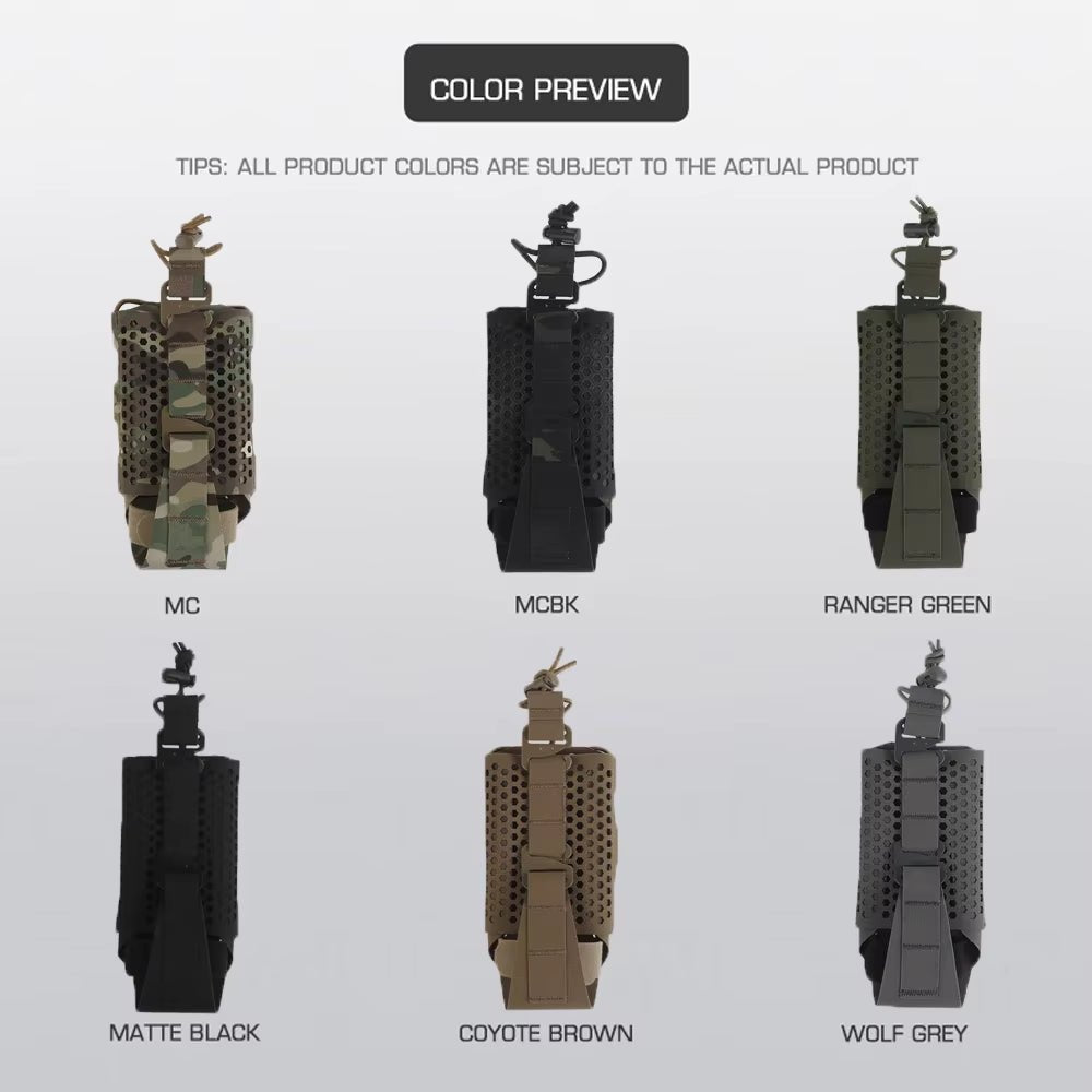 Signal & Steel ARC Universal Radio Pouch – MOLLE Walkie - Talkie Holder for Chest Rigs & Plate Carriers - SignalAndSteel