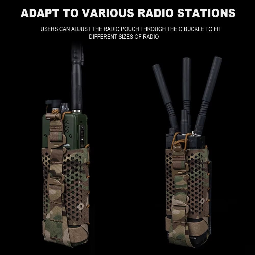 Signal & Steel ARC Universal Radio Pouch – MOLLE Walkie - Talkie Holder for Chest Rigs & Plate Carriers - SignalAndSteel