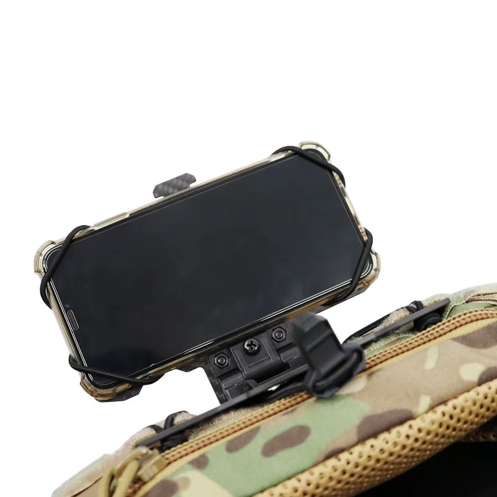 Signal & Steel Carbon Fiber MOLLE Navigation Board – Folding Tactical Phone Mount for Chest Rigs & Plate Carriers - SignalAndSteel