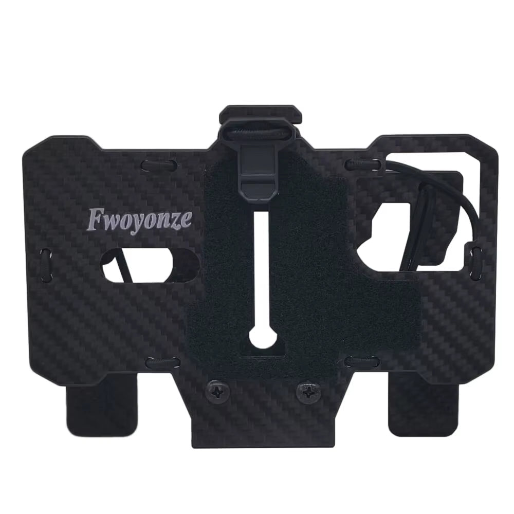 Signal & Steel Carbon Fiber MOLLE Navigation Board – Folding Tactical Phone Mount for Chest Rigs & Plate Carriers - SignalAndSteel