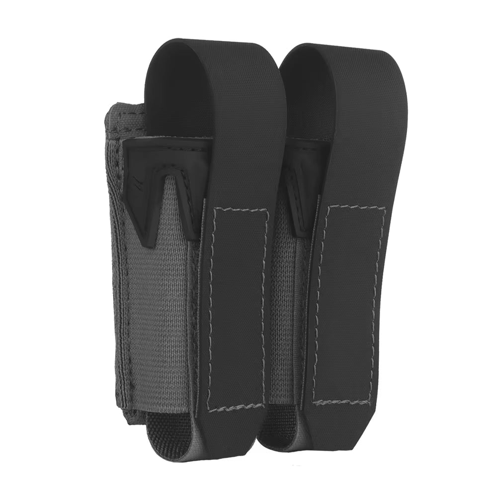 Signal & Steel Convertible 9mm Pistol Mag Pouch – MOLLE Single Magazine Holder (Covered or Open) - SignalAndSteel