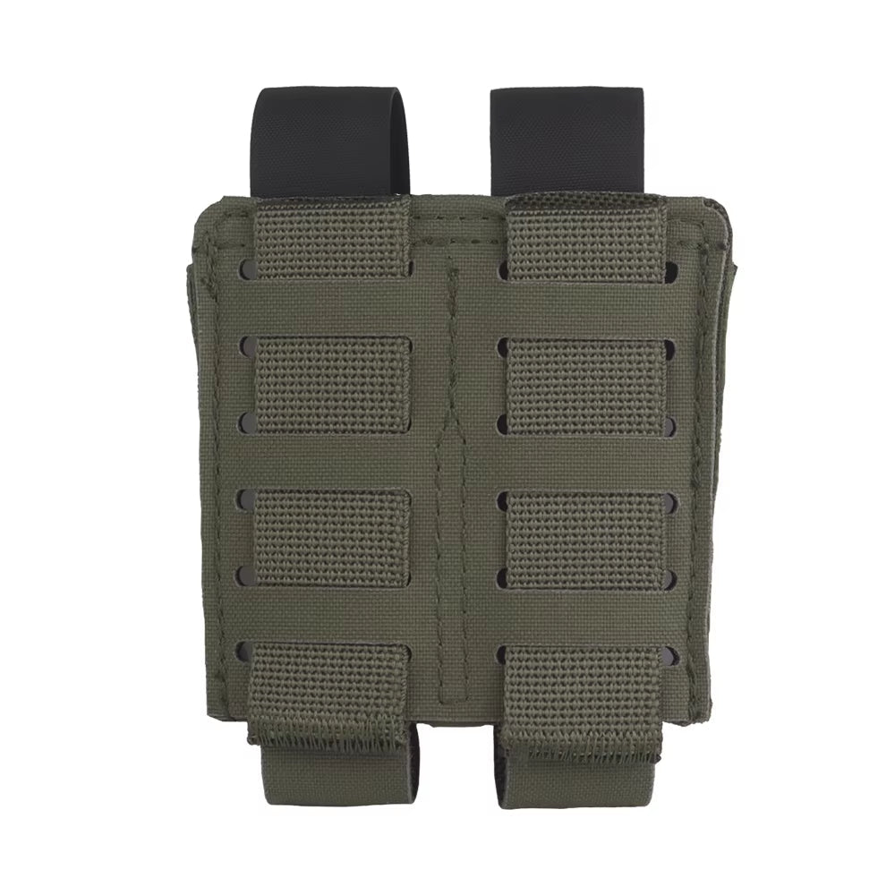 Signal & Steel Convertible 9mm Pistol Mag Pouch – MOLLE Single Magazine Holder (Covered or Open) - SignalAndSteel