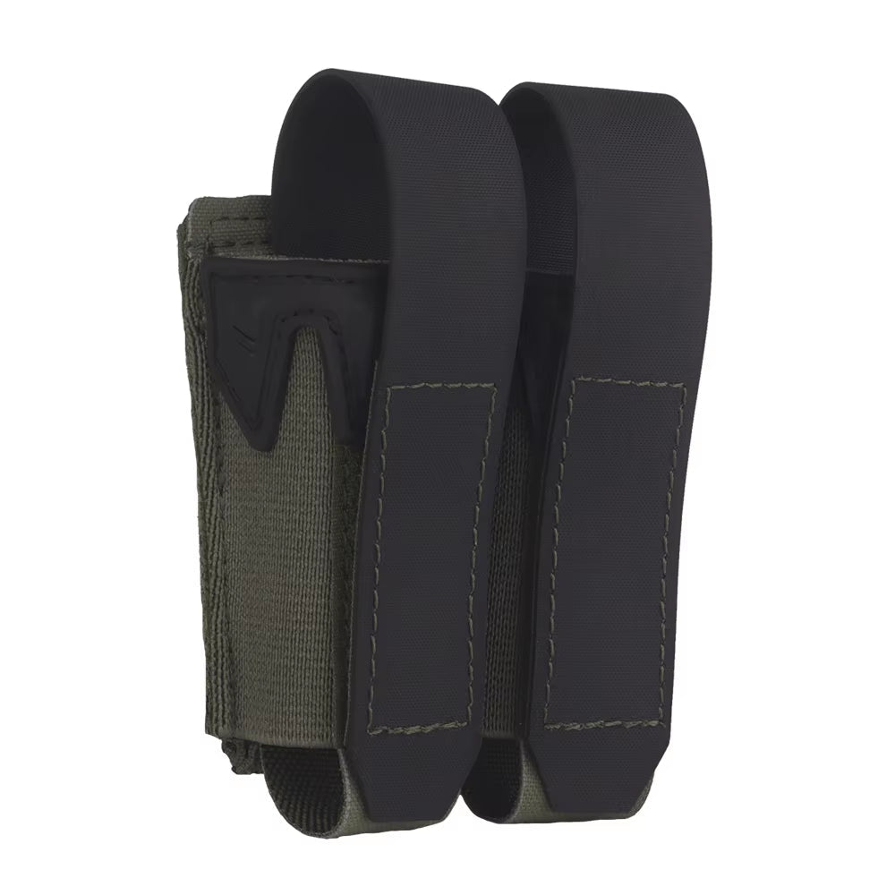 Signal & Steel Convertible 9mm Pistol Mag Pouch – MOLLE Single Magazine Holder (Covered or Open) - SignalAndSteel