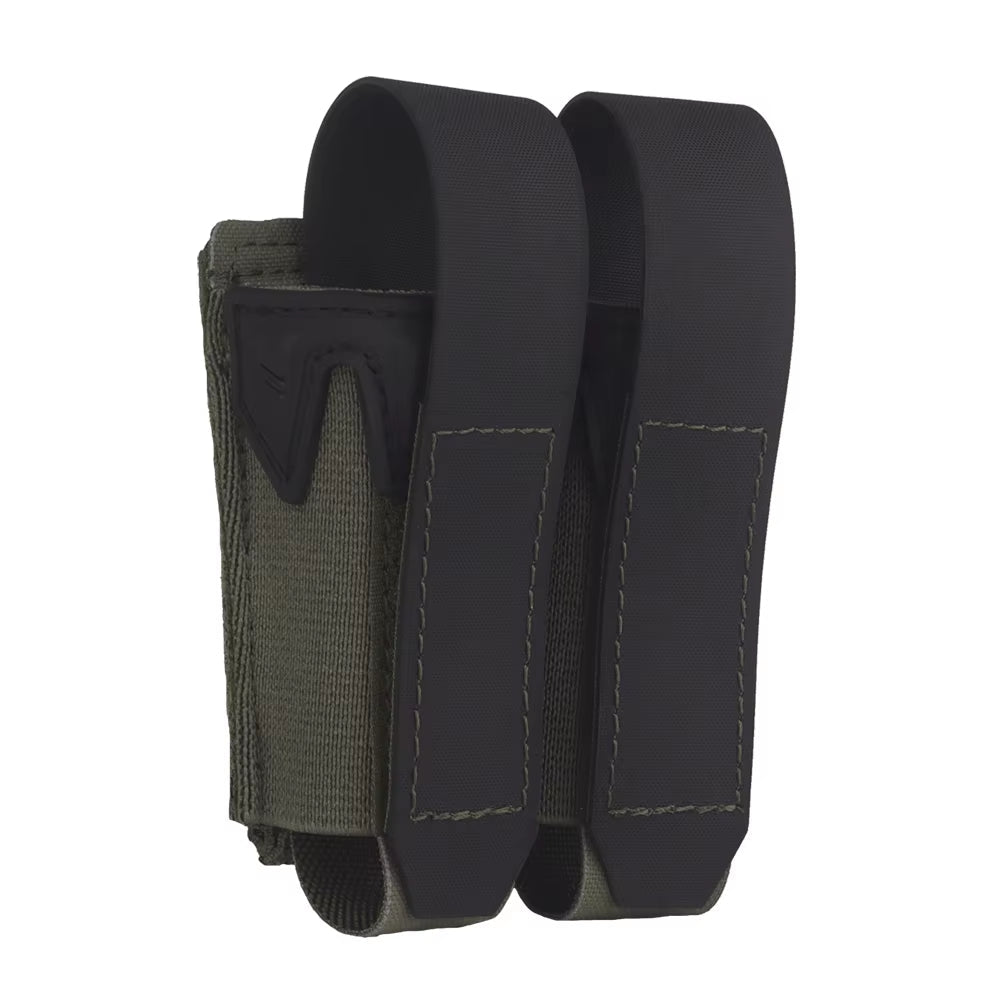 Signal & Steel Convertible 9mm Pistol Mag Pouch – MOLLE Single Magazine Holder (Covered or Open) - SignalAndSteel
