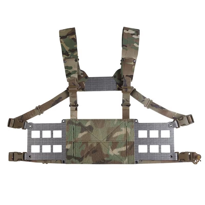 Signal & Steel Extended Chest Rig V2 – MOLLE Modular Front Rig with Admin Storage - SignalAndSteel