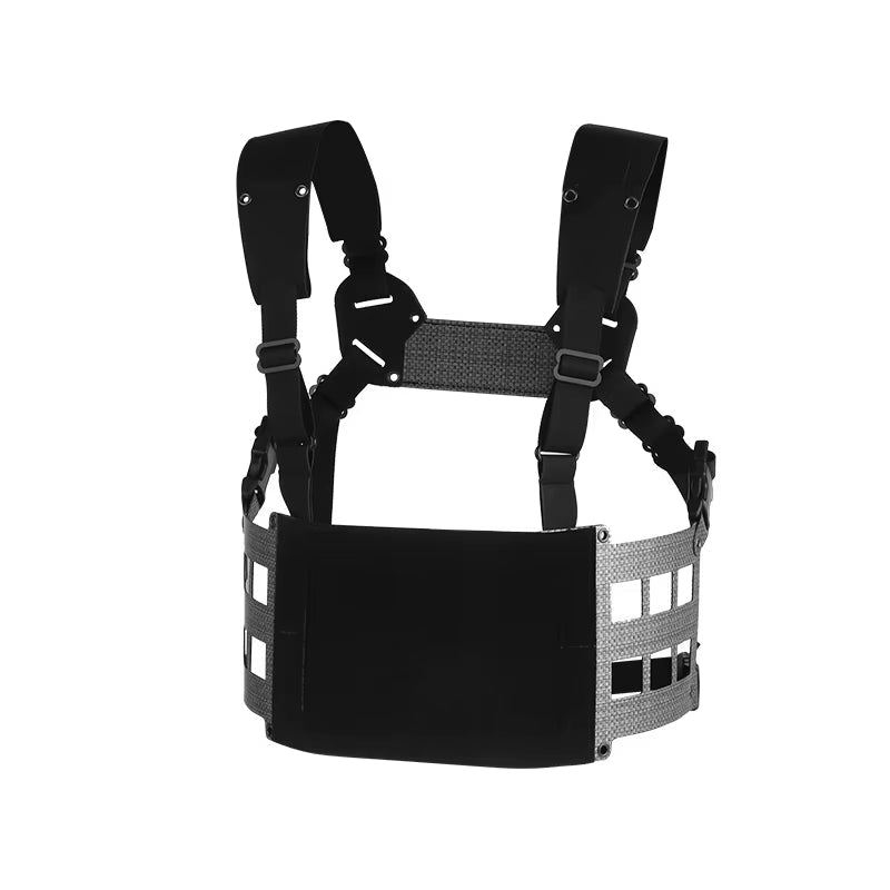 Signal & Steel Extended Chest Rig V2 – MOLLE Modular Front Rig with Admin Storage - SignalAndSteel