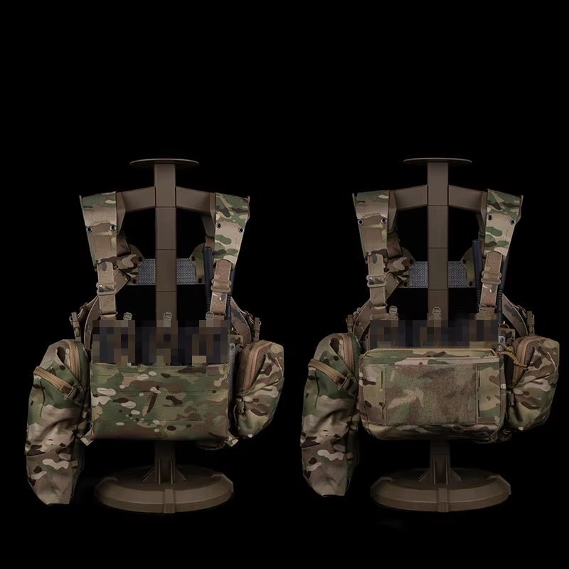 Signal & Steel Extended Chest Rig V2 – MOLLE Modular Front Rig with Admin Storage - SignalAndSteel