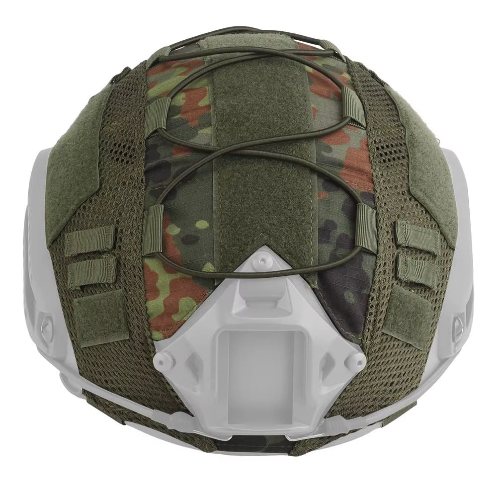 Signal & Steel FAST Helmet Camouflage Cover – Tactical Airsoft Helmet Cover with Elastic Retention - SignalAndSteel