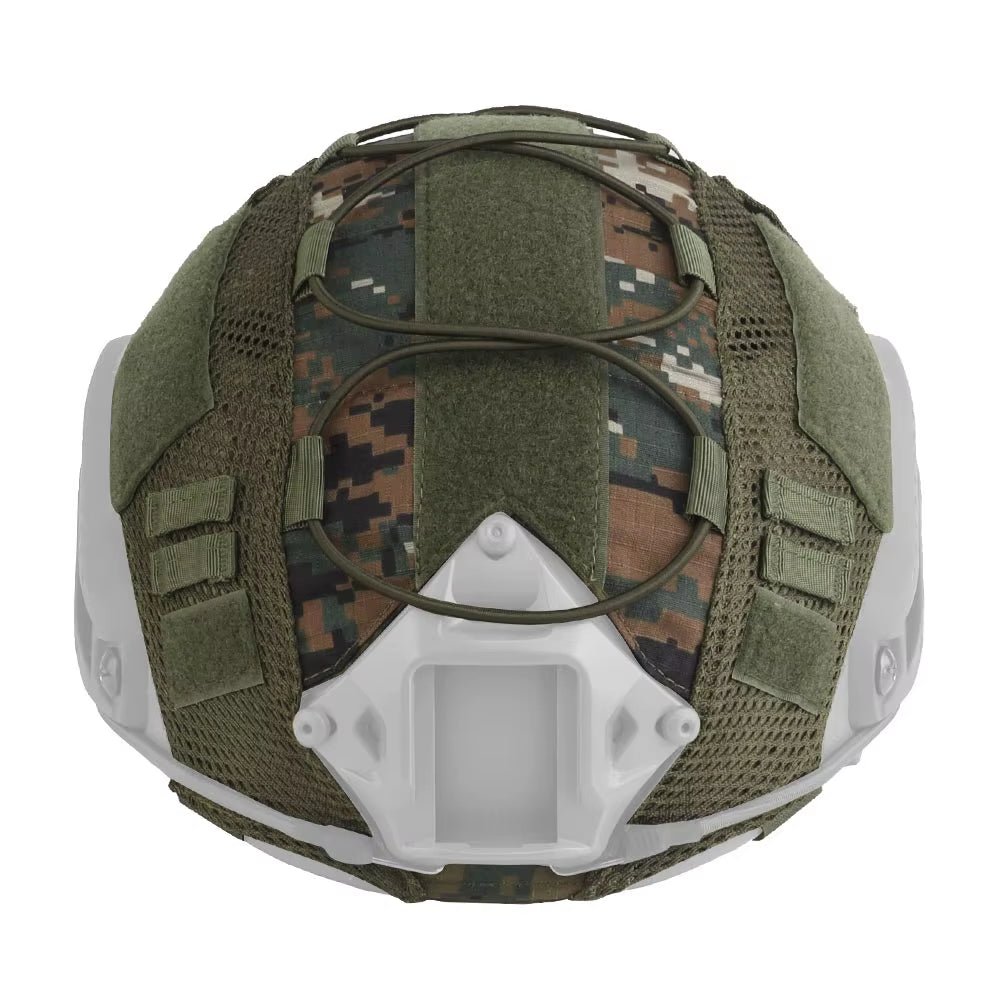Signal & Steel FAST Helmet Camouflage Cover – Tactical Airsoft Helmet Cover with Elastic Retention - SignalAndSteel