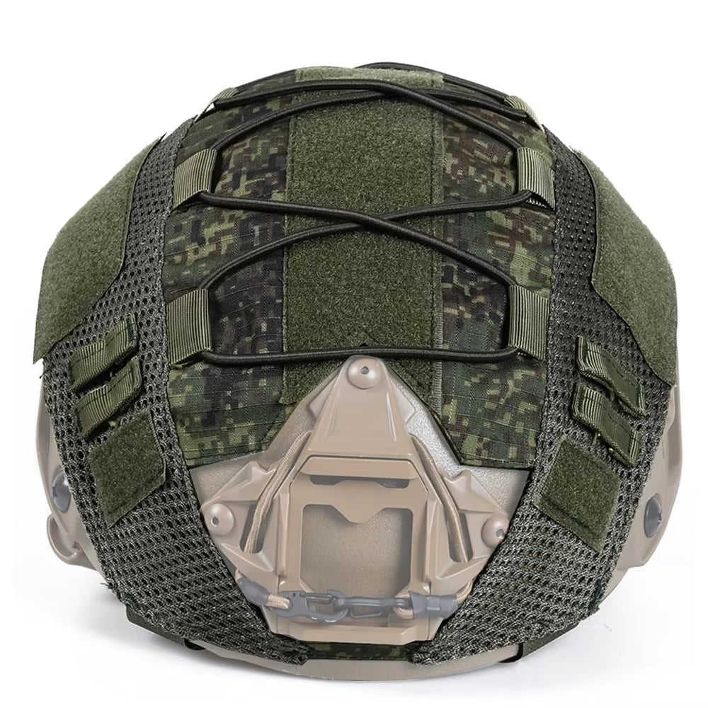 Signal & Steel FAST Helmet Camouflage Cover – Tactical Airsoft Helmet Cover with Elastic Retention - SignalAndSteel