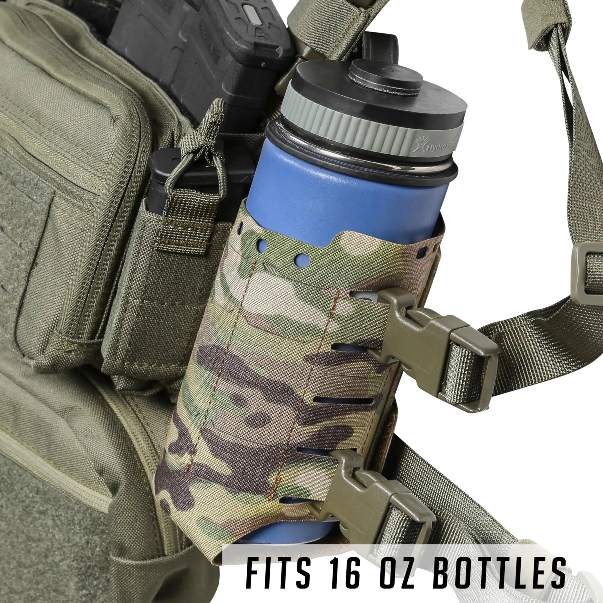 Signal & Steel Flex Expander Wing Pouch – Water Bottle & Utility Expansion for Micro Chest Rigs (MK4 / MK5 / D3CR Compatible) - SignalAndSteel