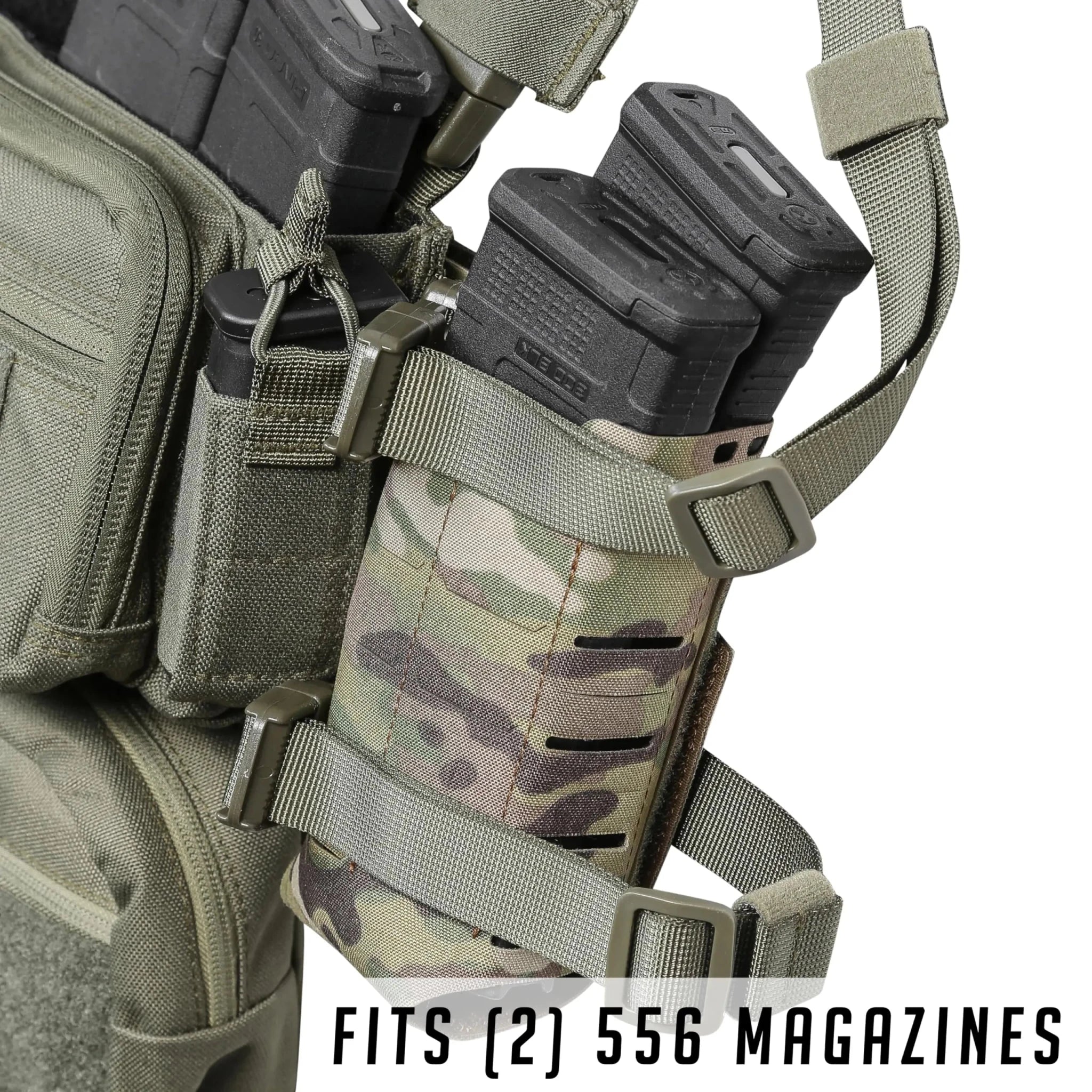 Signal & Steel Flex Expander Wing Pouch – Water Bottle & Utility Expansion for Micro Chest Rigs (MK4 / MK5 / D3CR Compatible) - SignalAndSteel