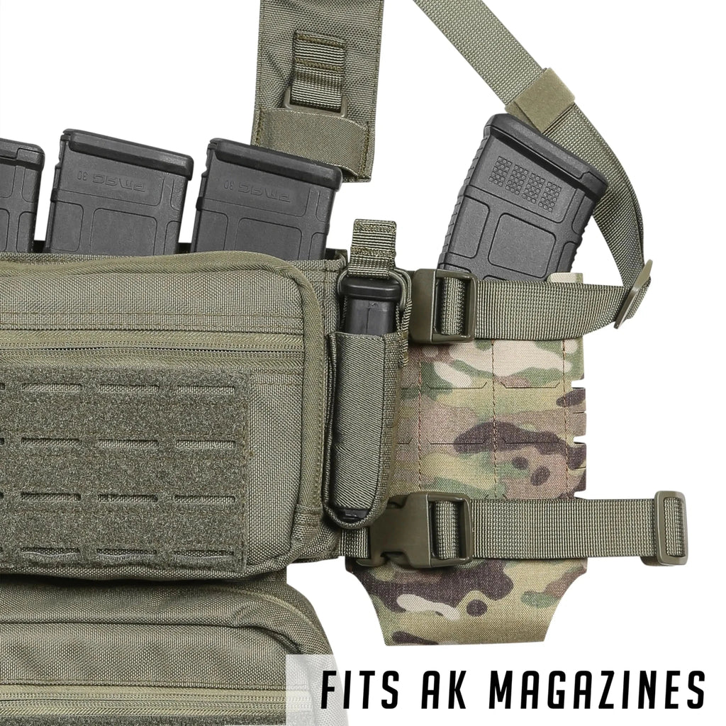 Signal & Steel Flex Expander Wing Pouch – Water Bottle & Utility Expansion for Micro Chest Rigs (MK4 / MK5 / D3CR Compatible) - SignalAndSteel