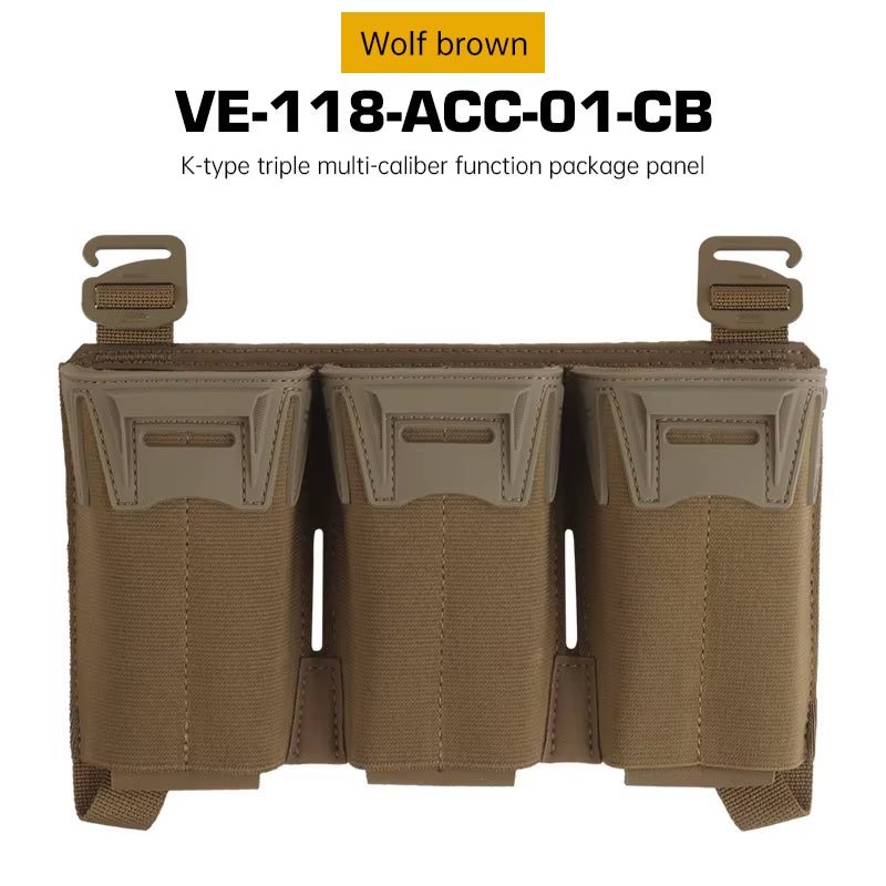 Signal & Steel K - Style Multi - Caliber Triple Mag Placard – 5.56 / SMG Magazine Panel for Plate Carriers - SignalAndSteel