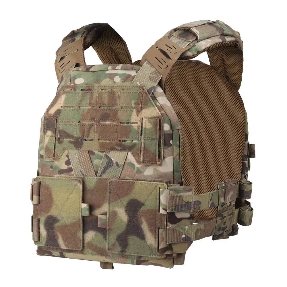 Signal & Steel KZ Lightweight Plate Carrier – MOLLE Tactical Vest with Quick Release (Airsoft Loadout) - SignalAndSteel