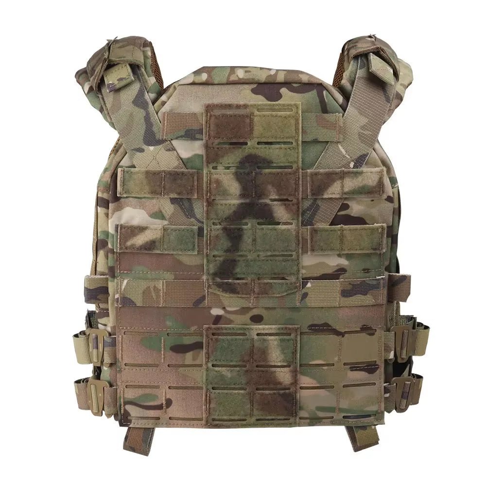 Signal & Steel KZ Lightweight Plate Carrier – MOLLE Tactical Vest with Quick Release (Airsoft Loadout) - SignalAndSteel