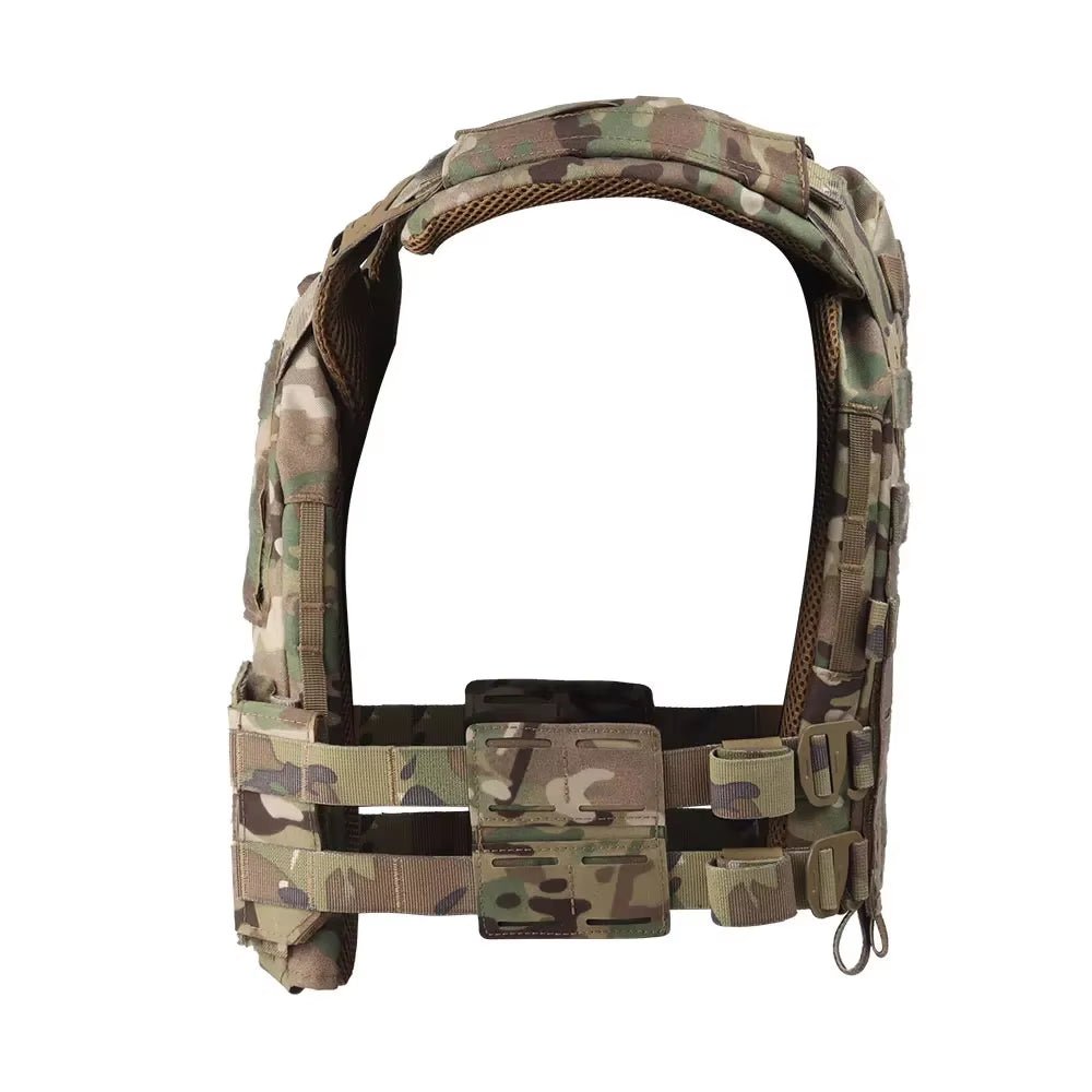 Signal & Steel KZ Lightweight Plate Carrier – MOLLE Tactical Vest with Quick Release (Airsoft Loadout) - SignalAndSteel