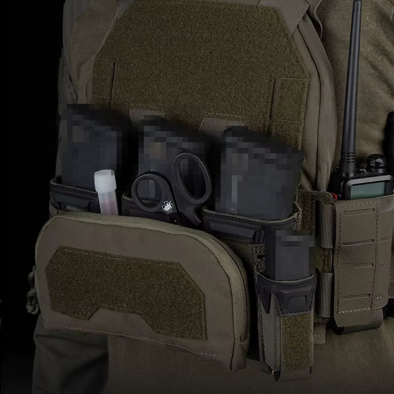 Signal & Steel Layered Admin Pouch – Front Storage Panel for Triple Mag Pouches & Plate Carriers - SignalAndSteel