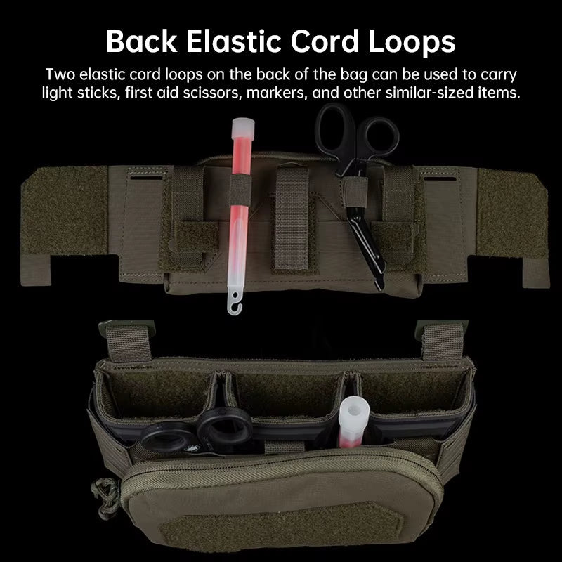 Signal & Steel Layered Admin Pouch – Front Storage Panel for Triple Mag Pouches & Plate Carriers - SignalAndSteel
