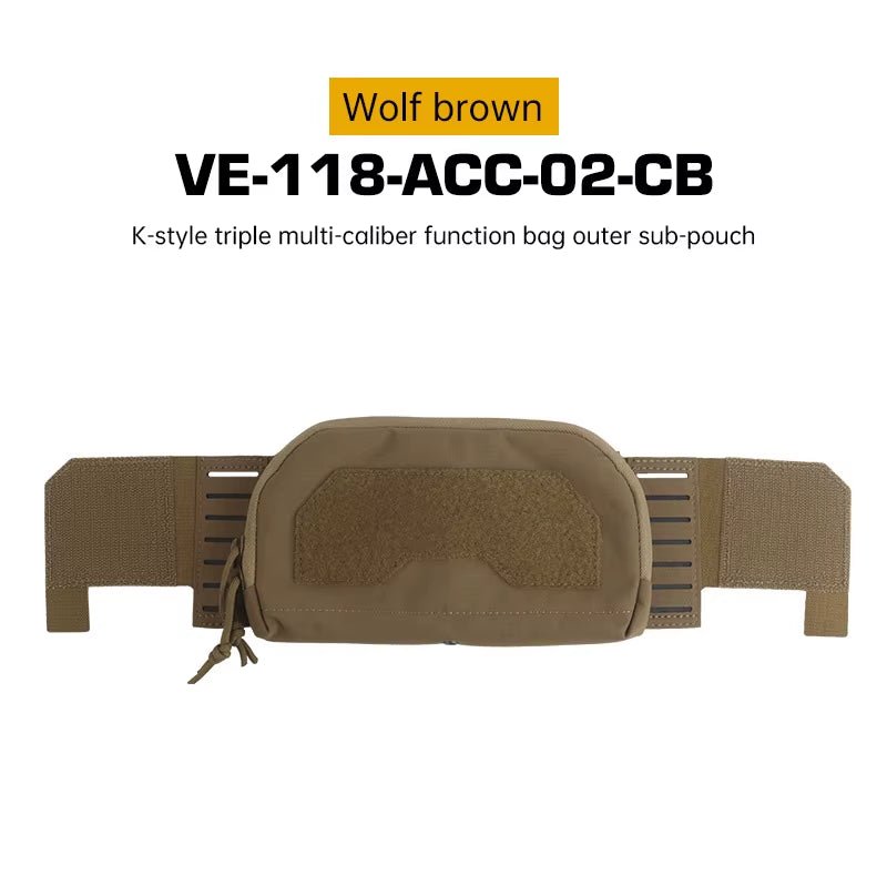 Signal & Steel Layered Admin Pouch – Front Storage Panel for Triple Mag Pouches & Plate Carriers - SignalAndSteel