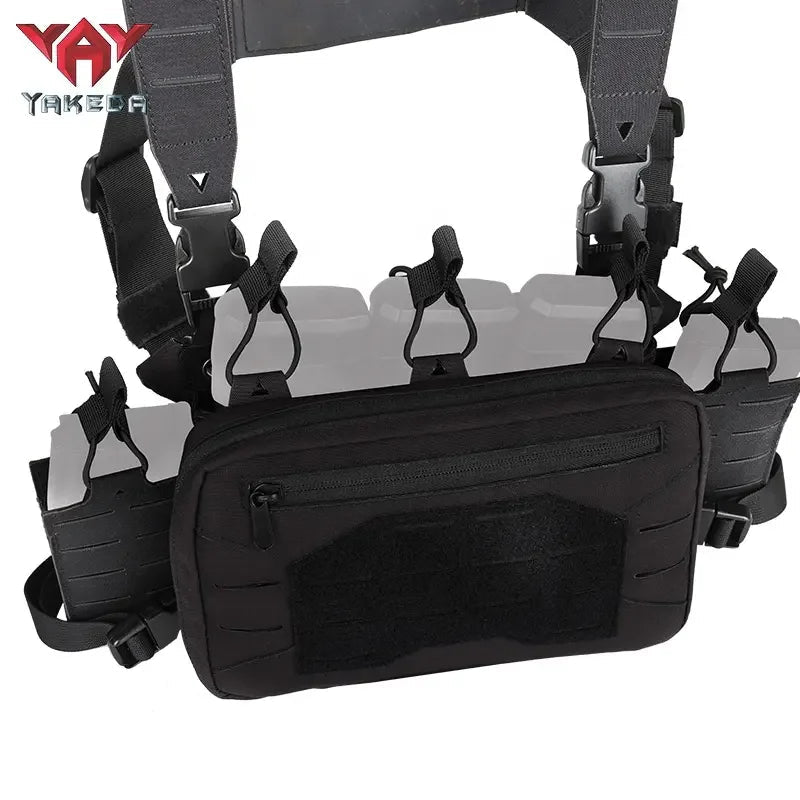 Signal & Steel Modular Mini Chest Rig – Adjustable MOLLE Micro Rig with Magazine Pouches - SignalAndSteel