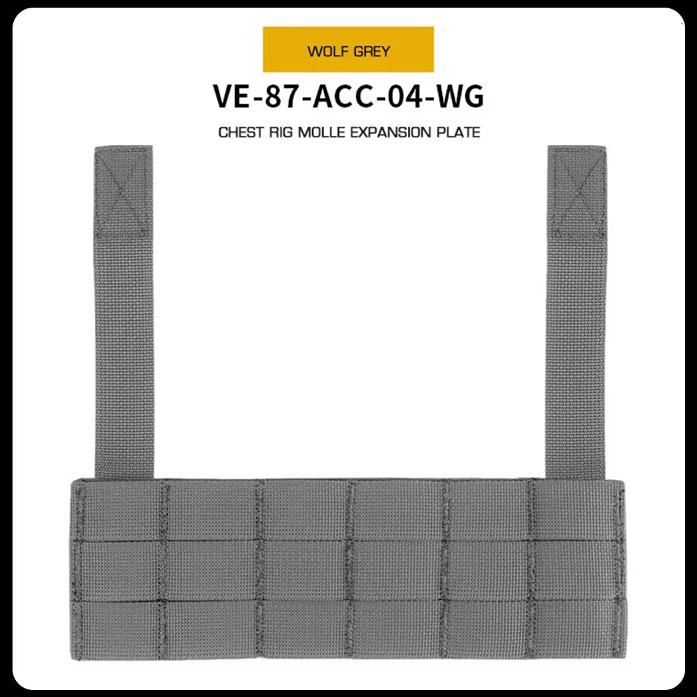 Signal & Steel MOLLE Expansion Panel for Chest Rigs – Tactical Front Mount Plate for Navigation & Phone Panels - SignalAndSteel