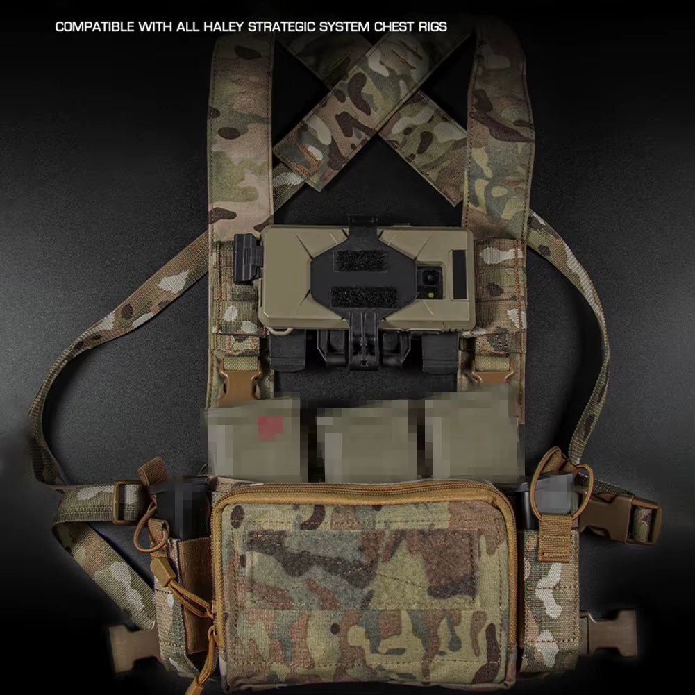 Signal & Steel MOLLE Expansion Panel for Chest Rigs – Tactical Front Mount Plate for Navigation & Phone Panels - SignalAndSteel