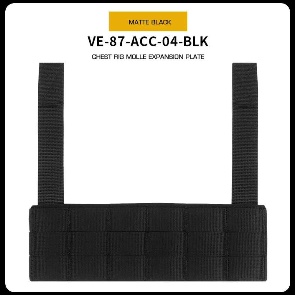 Signal & Steel MOLLE Expansion Panel for Chest Rigs – Tactical Front Mount Plate for Navigation & Phone Panels - SignalAndSteel