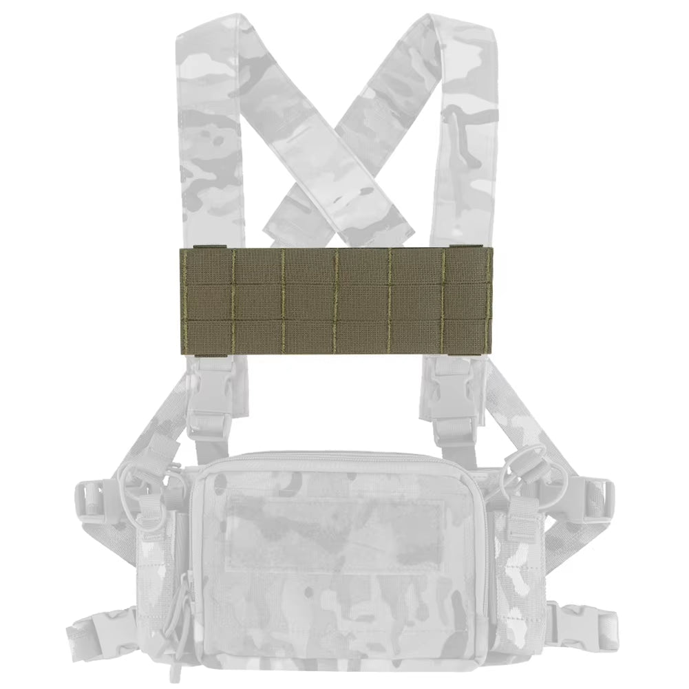 Signal & Steel MOLLE Expansion Panel for Chest Rigs – Tactical Front Mount Plate for Navigation & Phone Panels - SignalAndSteel