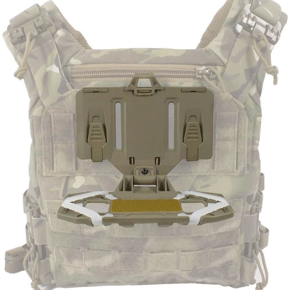 Signal & Steel MOLLE Navigation Phone Mount – Tactical Chest Rig Map & Phone Holder (Foldable Admin Panel) - SignalAndSteel
