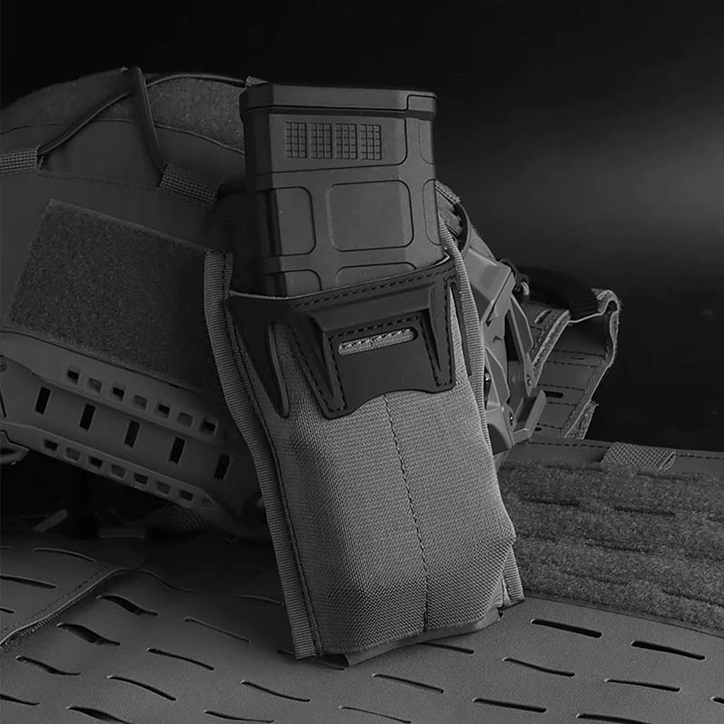 Signal & Steel Pince Single 5.56 Mag Pouch – Low Profile MOLLE Rifle Magazine Holder - SignalAndSteel