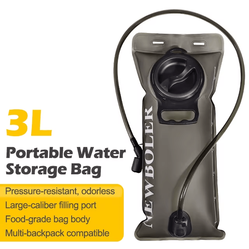 Signal & Steel Tactical Hydration Reservoir – 1.5L / 2L / 3L Water Bladder with Quick - Release Hose - SignalAndSteel