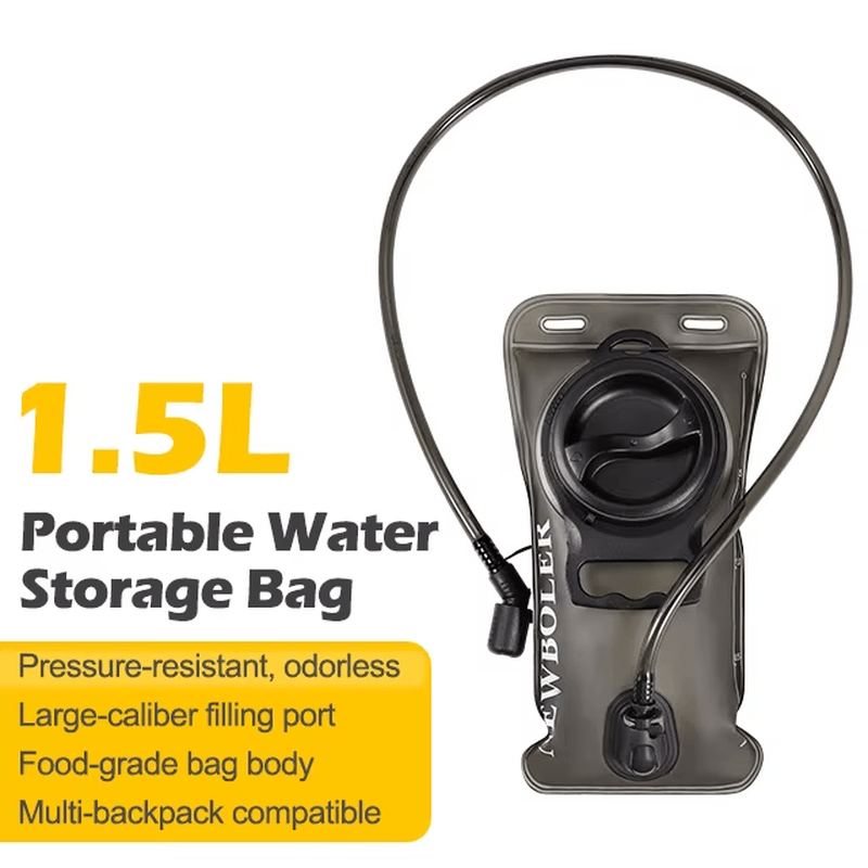 Signal & Steel Tactical Hydration Reservoir – 1.5L / 2L / 3L Water Bladder with Quick - Release Hose - SignalAndSteel
