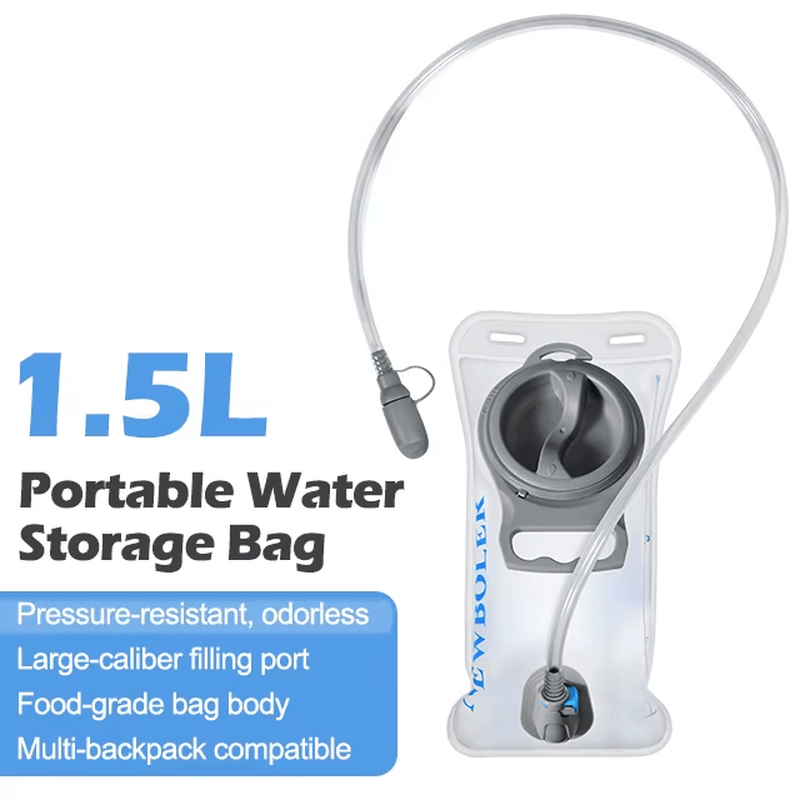 Signal & Steel Tactical Hydration Reservoir – 1.5L / 2L / 3L Water Bladder with Quick - Release Hose - SignalAndSteel