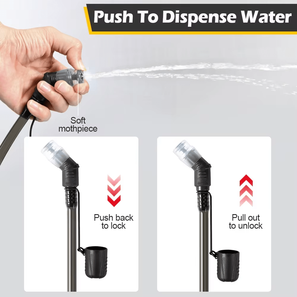 Signal & Steel Tactical Hydration Reservoir – 1.5L / 2L / 3L Water Bladder with Quick - Release Hose - SignalAndSteel