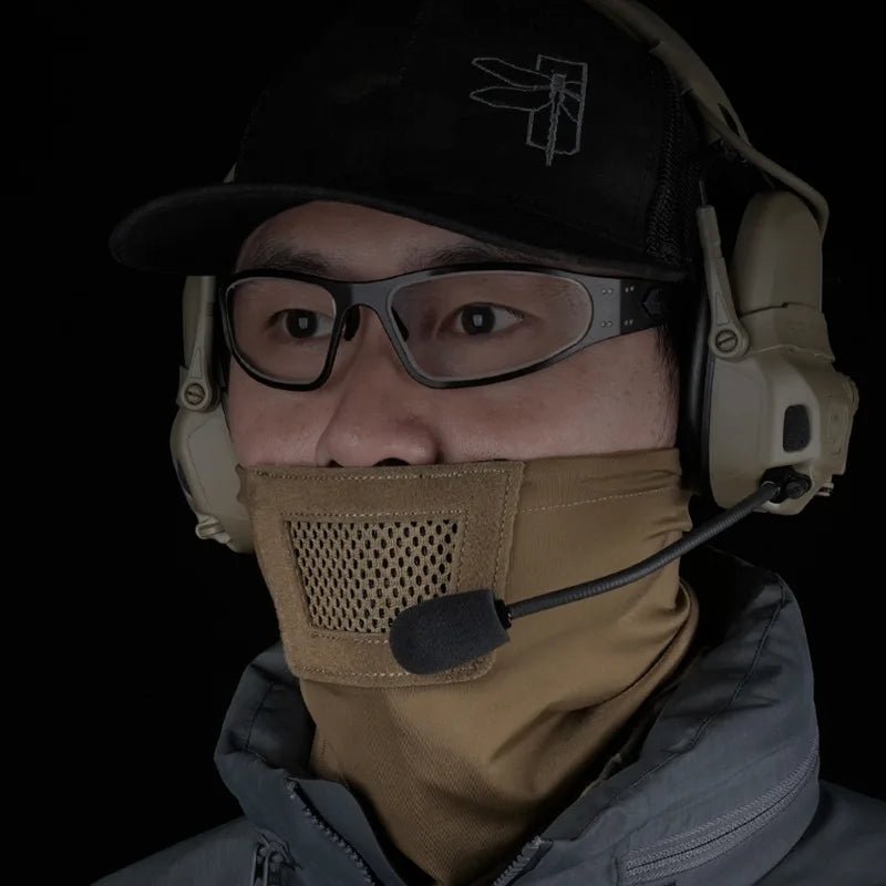 Tactical Half Face Mask Knight Mask Windproof Breathable Face Headgear for Hiking Cycling Wargame Shooting Hunting Accessories - SignalAndSteel