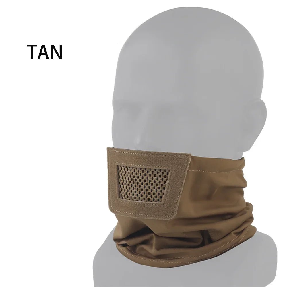 Tactical Half Face Mask Knight Mask Windproof Breathable Face Headgear for Hiking Cycling Wargame Shooting Hunting Accessories - SignalAndSteel